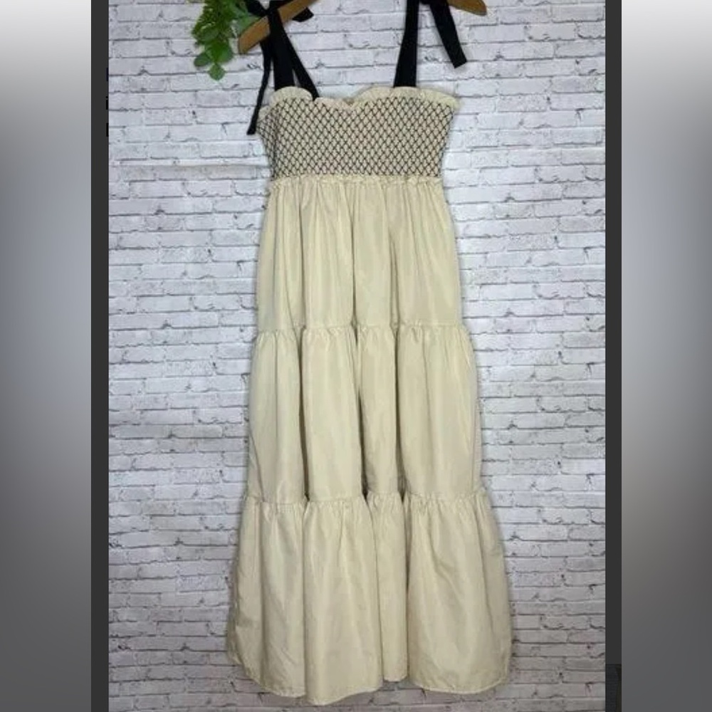 idem ditto Tiered Smocked Abigail Maxi size small